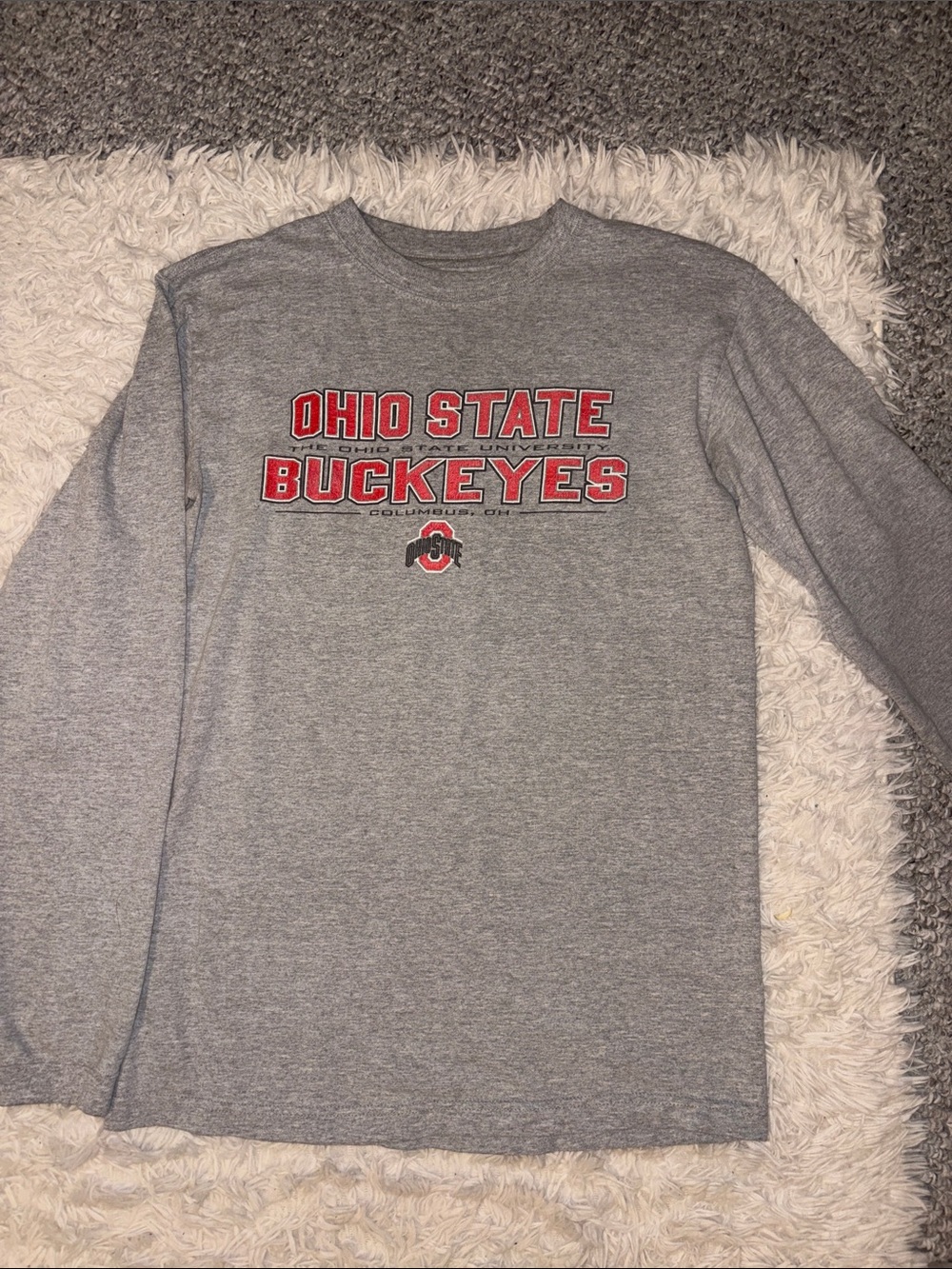 NCAA Ohio State Buckeyes Gray Long Sleeve Tee